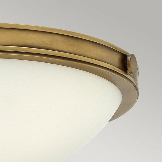 Collier 2 Light Small flush Heritage Brass