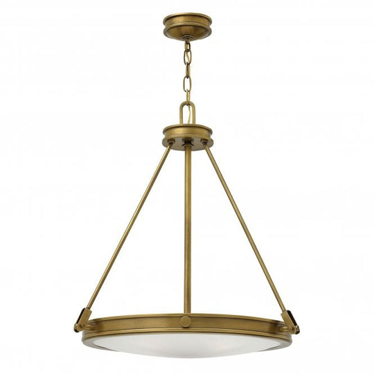 Collier 4 Light Pendant Heritage Brass