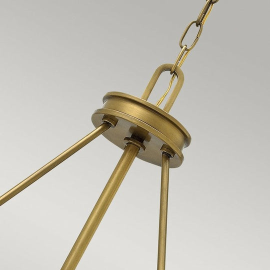 Collier 4 Light Pendant Heritage Brass