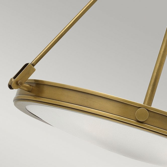 Collier 4 Light Pendant Heritage Brass
