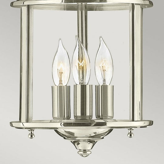 Gentry 3 Light Small Pendant - Polished Nickel