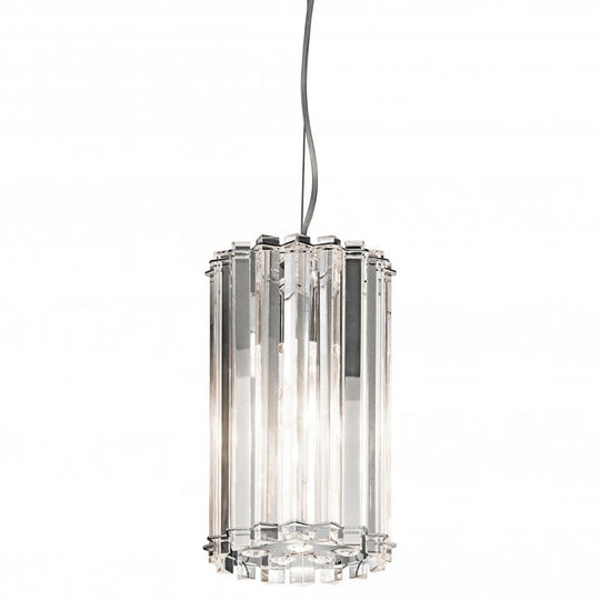 Crystal Skye 1 Light Mini Pendant Chrome