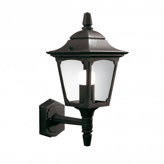 Chapel Mini Up Wall Lantern with a Black finish