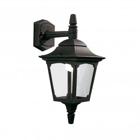 Chapel Mini Down Wall Lantern with a Black finish