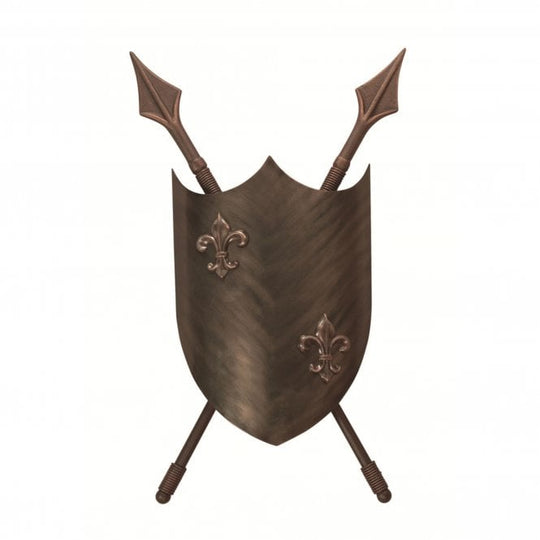 Crusader Wall Light with a brushed bronze finish
