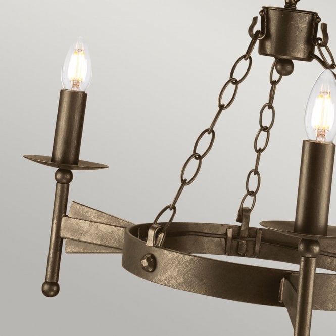 Cromwell 3 Light Chandelier in a Old Bronze finish