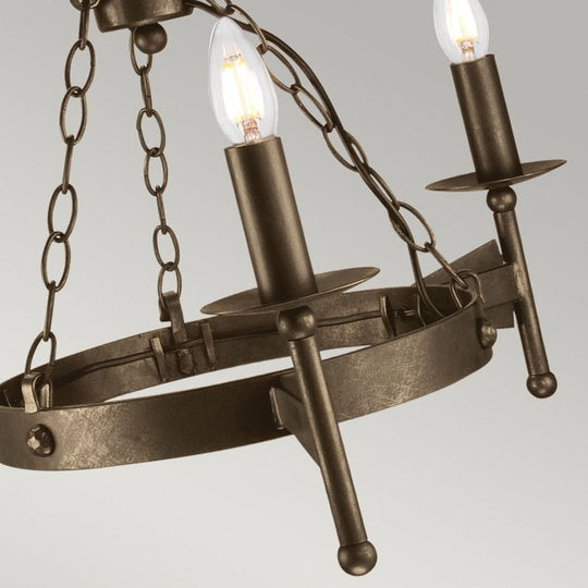 Cromwell 3 Light Chandelier in a Old Bronze finish