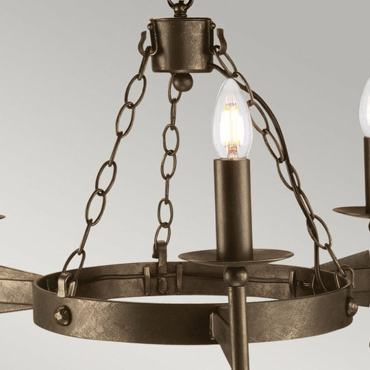 Cromwell 3 Light Chandelier in a Old Bronze finish