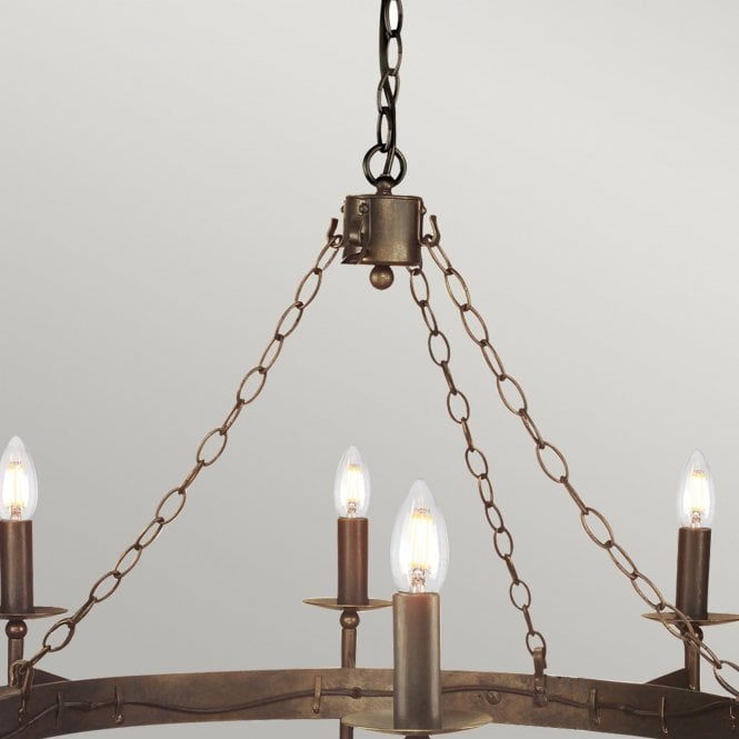 Cromwell 8 Light Chandelier in a Old Bronze finish