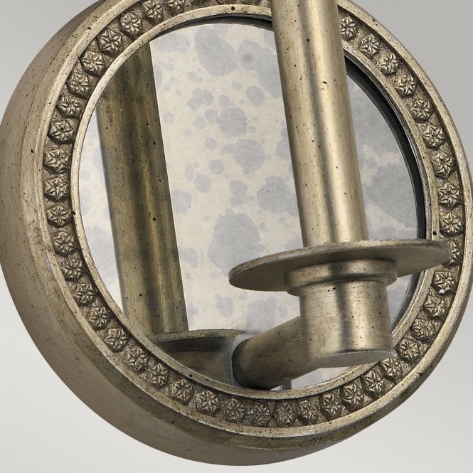 Rosalie 1 Light Wall Light Sterling Gold