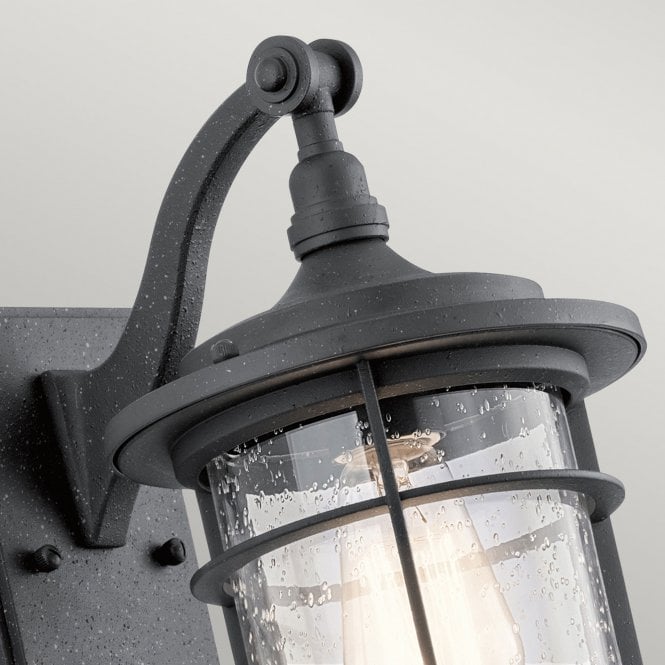 Royal Marine 1 Light Small Wall Lantern Distressed Black