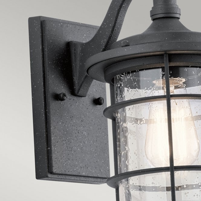 Royal Marine 1 Light Small Wall Lantern Distressed Black