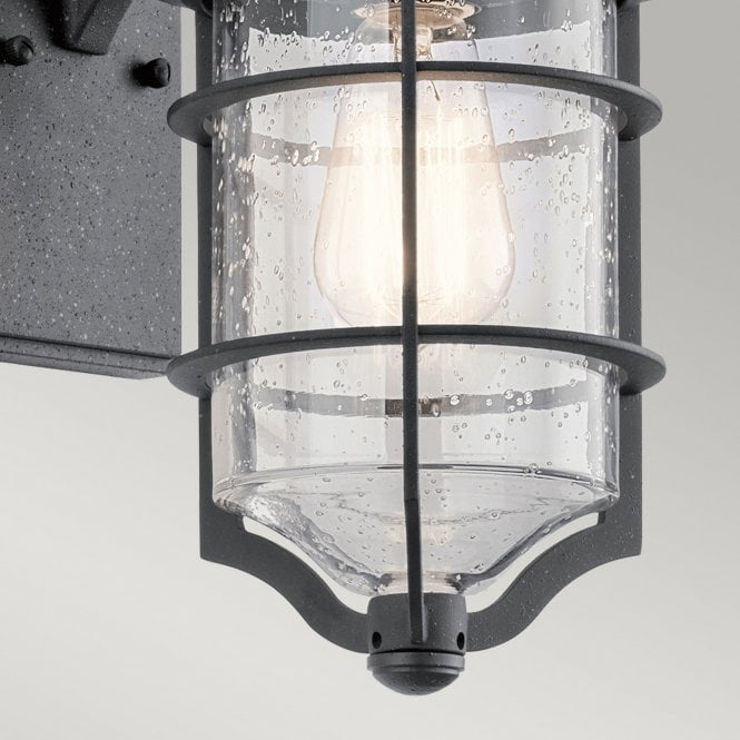 Royal Marine 1 Light Small Wall Lantern Distressed Black