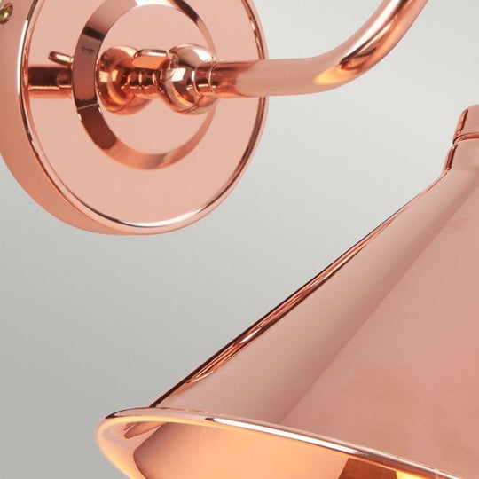 Provence 1 Light Wall Light - Polished Copper
