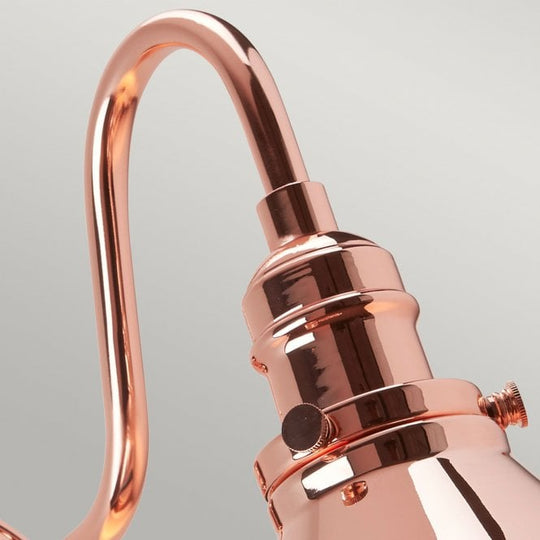 Provence 1 Light Wall Light - Polished Copper