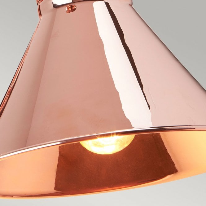Provence 1 Light Wall Light - Polished Copper