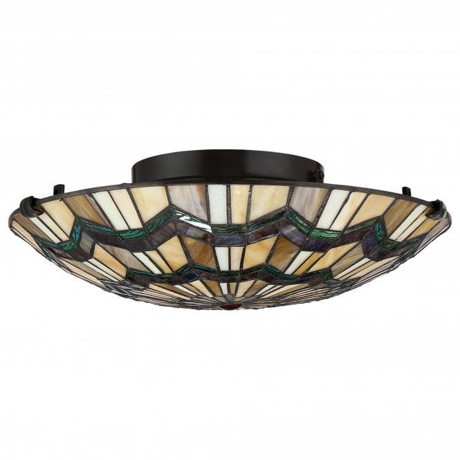 Alcott 2 Light Flush Mount Valiant Bronze