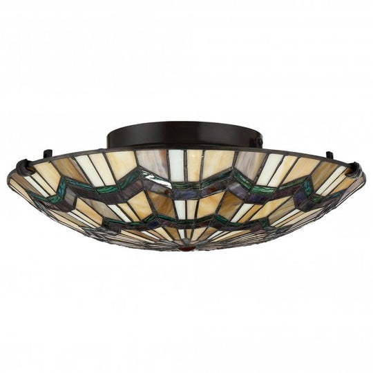 Alcott 2 Light Flush Mount Valiant Bronze