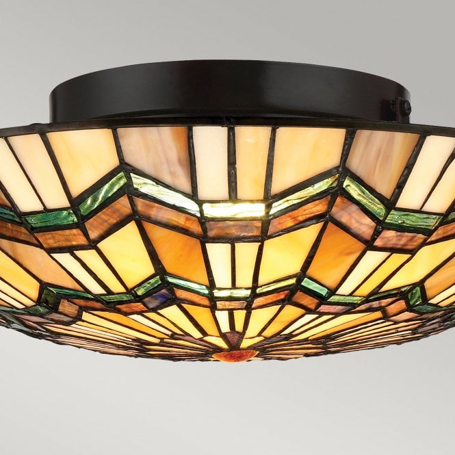 Alcott 2 Light Flush Mount Valiant Bronze