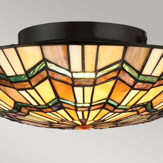 Alcott 2 Light Flush Mount Valiant Bronze
