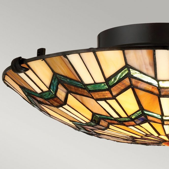 Alcott 2 Light Flush Mount Valiant Bronze