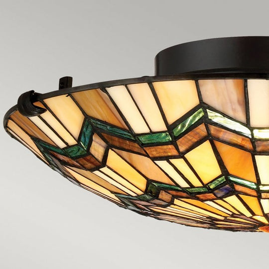 Alcott 2 Light Flush Mount Valiant Bronze