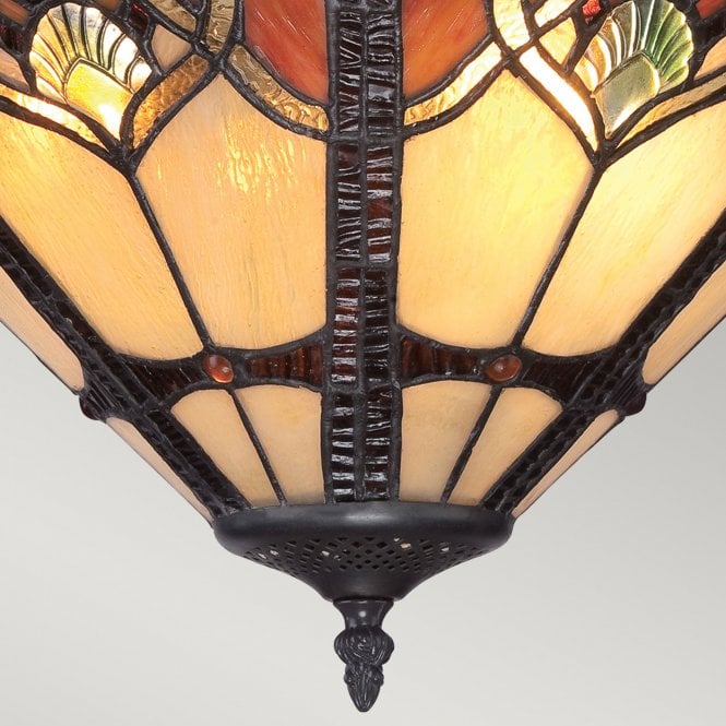 Cambridge 2 Light Large Semi Flush Mount Vintage Bronze