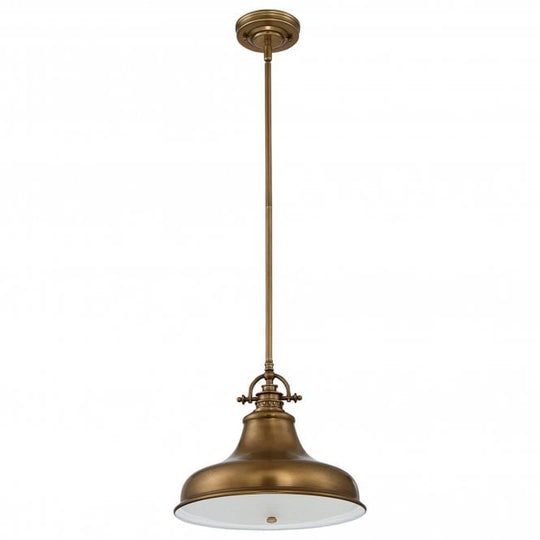 Emery 1 Light Medium Pendant - Weathered Brass