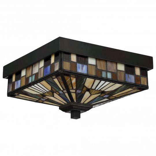 Inglenook 2 Light Outdoor Flush Mount Valiant Bronze
