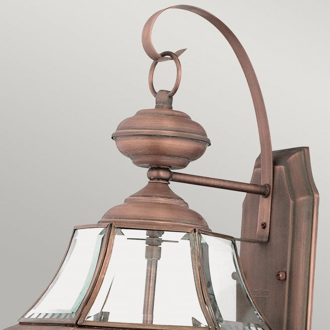 Newbury 2 Light Large Wall Lantern - Aged Copper