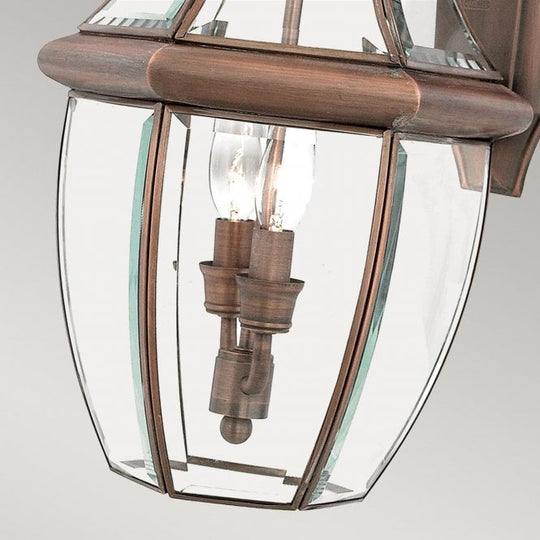 Newbury 2 Light Large Wall Lantern - Aged Copper