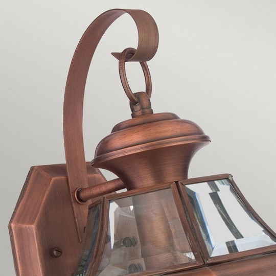 Newbury 1 Light Medium Wall Lantern - Aged Copper