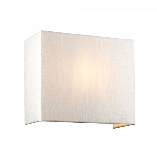 Riley Medium Square Wall Light with Polished Chrome Back Plate