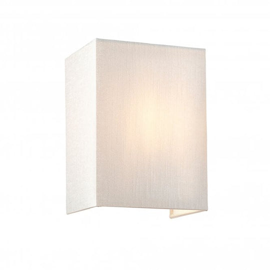 Riley Small Square Wall Light with Polished Chrome Back Plate