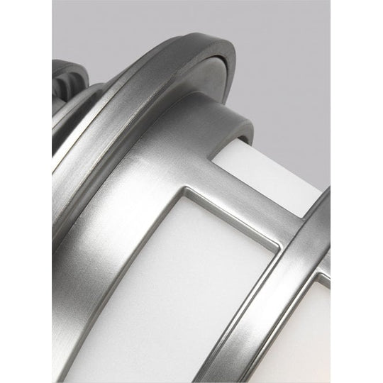 Newport 1 Light Wall Lantern Painted Brushed Steel