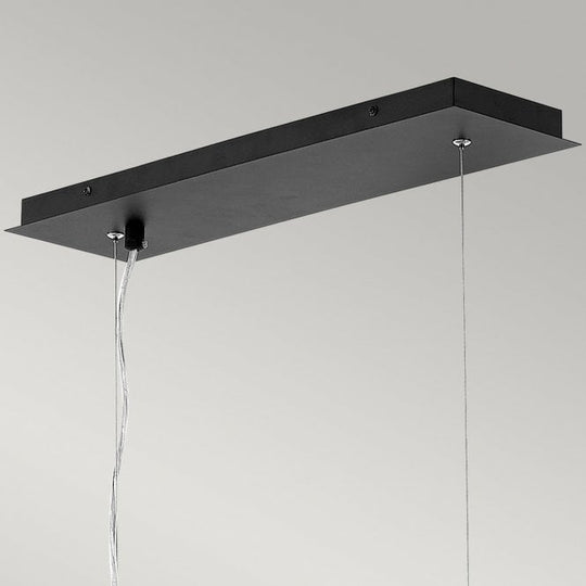 Zuma 6 Light Pendant Satin Black/ Gold