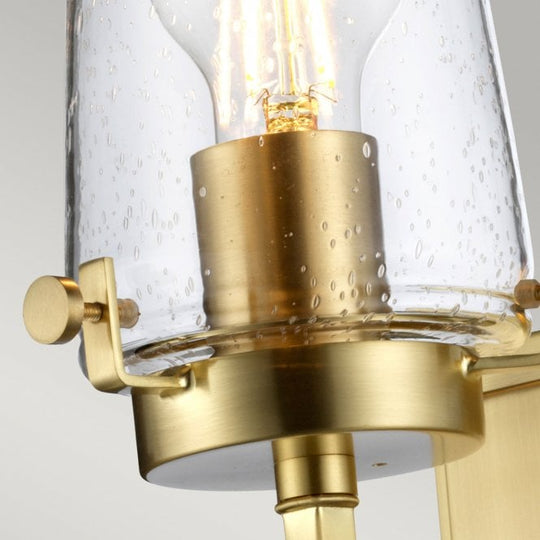 Alton 1 Light Wall Light Brushed Brass