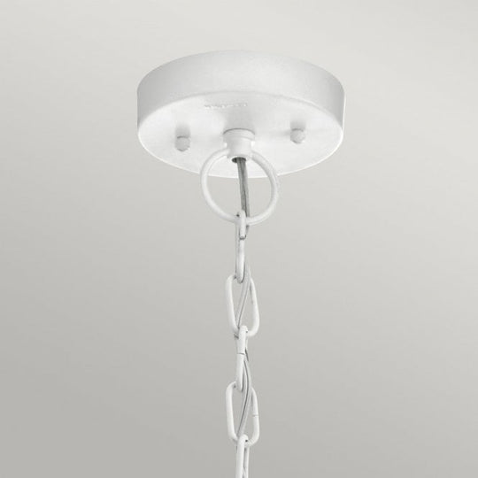 Beacon Square 1 Light Chain Lantern White