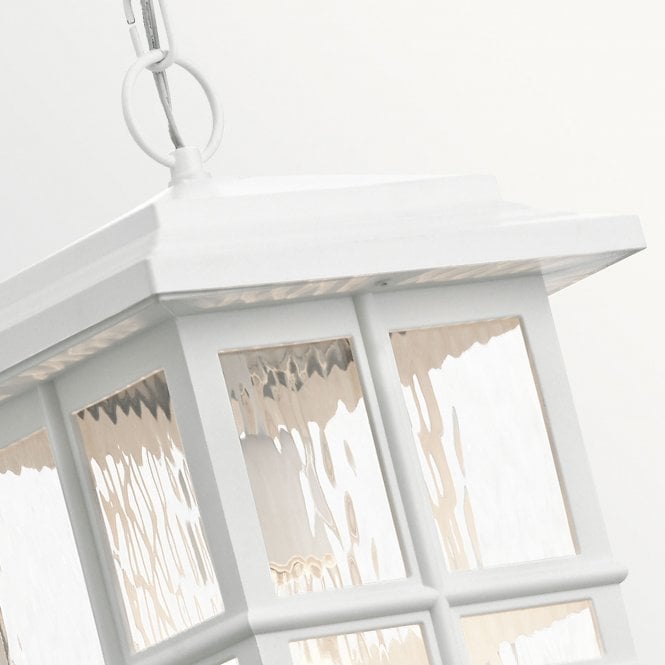 Beacon Square 1 Light Chain Lantern White