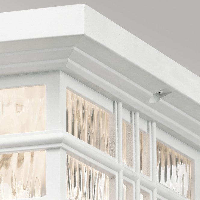 Beacon Square 2 Light Flush Mount White