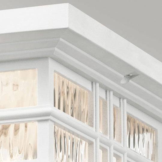 Beacon Square 2 Light Flush Mount White