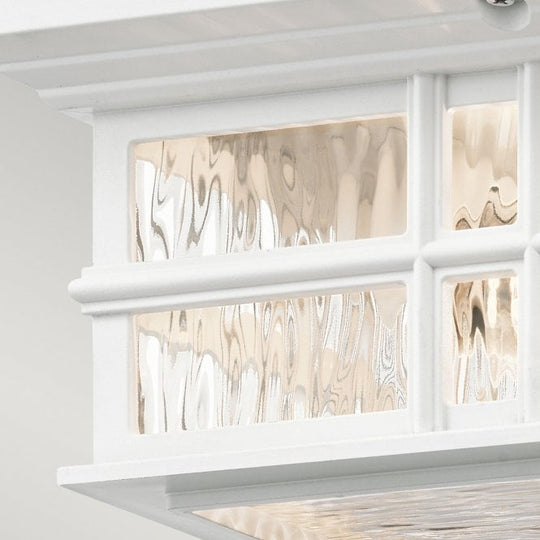 Beacon Square 2 Light Flush Mount White