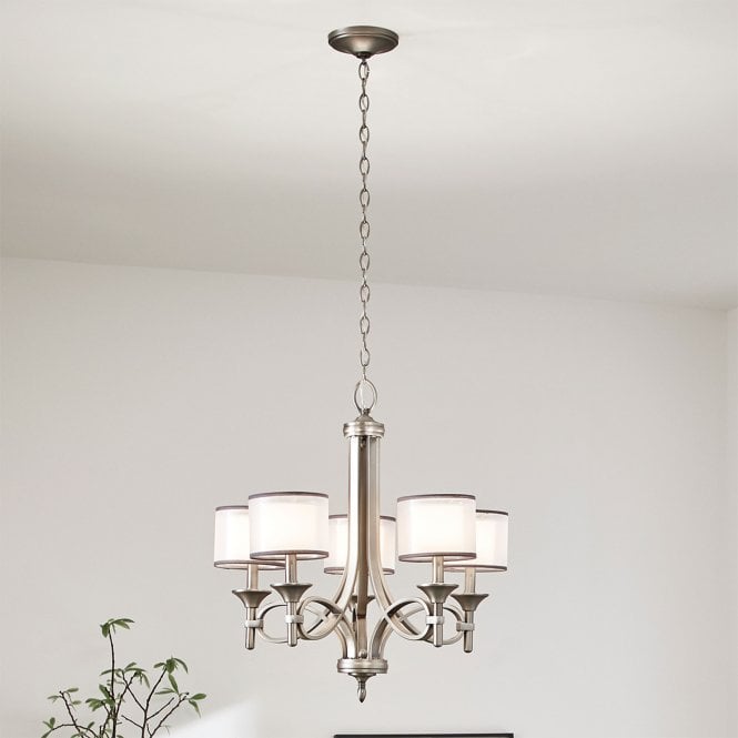 Lacey 5 Light Chandelier - Antique Pewter
