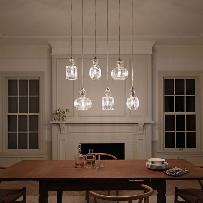 Riviera 1 Light Pendant Brushed Nickel