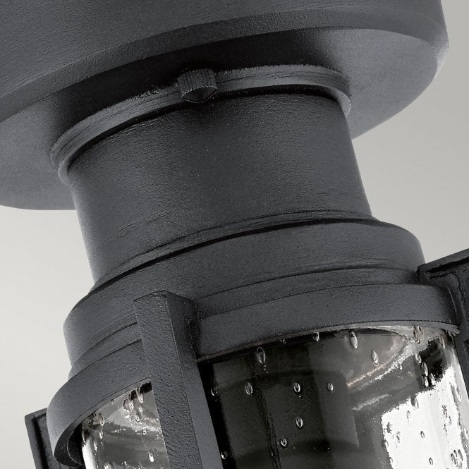 Suri 1 Light Porch / Pedestal Lantern Textured Black