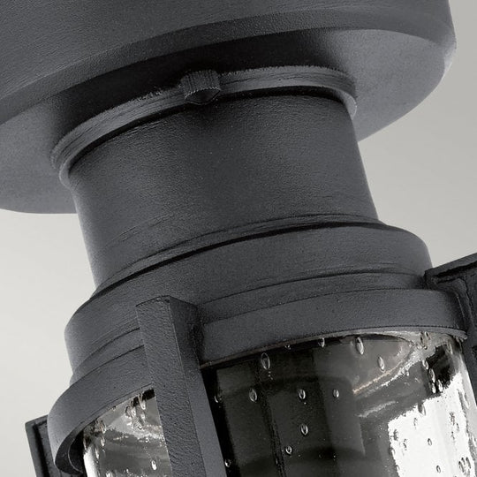 Suri 1 Light Porch / Pedestal Lantern Textured Black