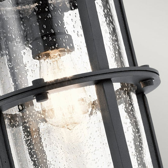 Suri 1 Light Wall Lantern Textured Black