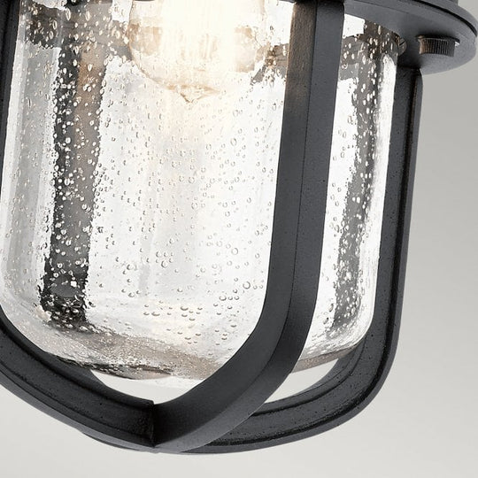 Suri 1 Light Wall Lantern Textured Black