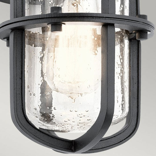 Suri 1 Light Wall Lantern Textured Black