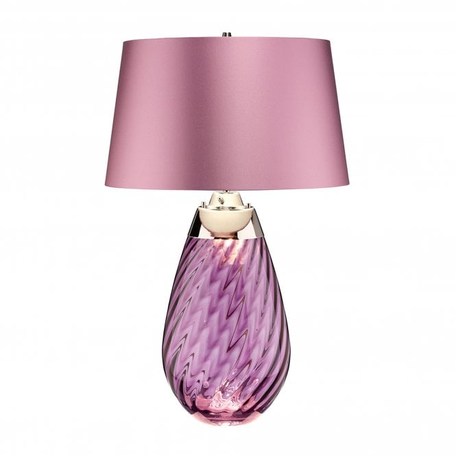 Lena 2 Light Large Plum Table Lamp